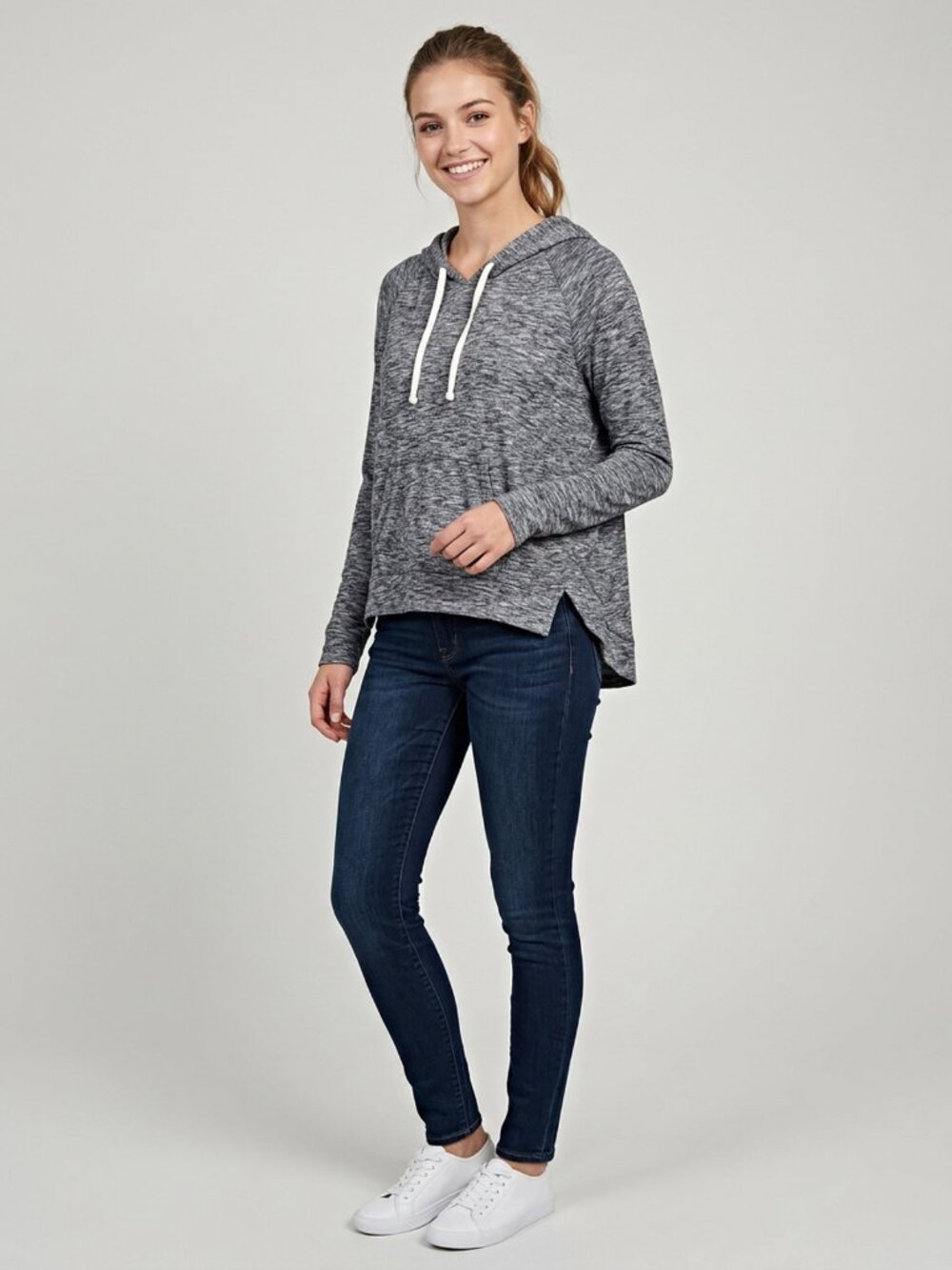 Hollister Long Sleeve Lightweight Drawstring Hoody